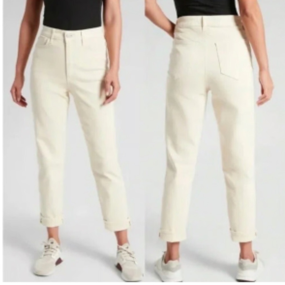 Athleta Sculptek High Waist Straight Leg Ankle Bone Skinny Jean Sz 12 Stretchy
